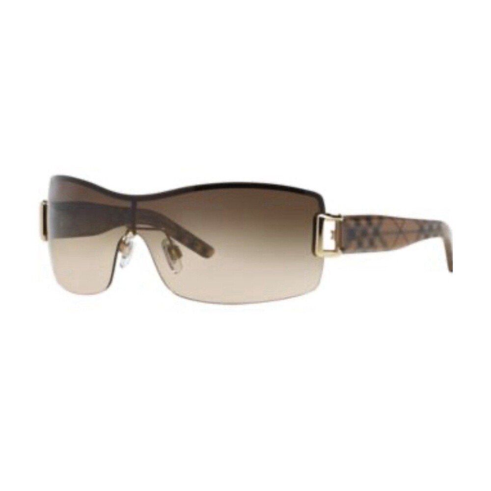Burberry Sunglasses B3043 1002/13 125 3N Shield Brown Plaid Vintage Preloved